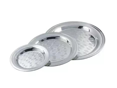 Поднос сервировочный EKSI RCT10 круглый, с узором, d 25см