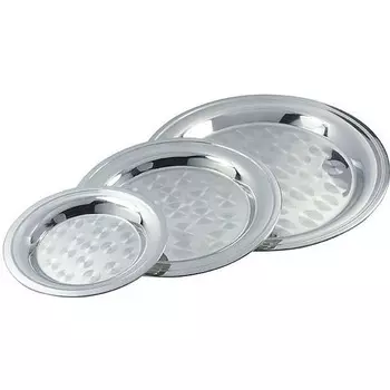 Поднос сервировочный EKSI RCT14 круглый, с узором, d 35см