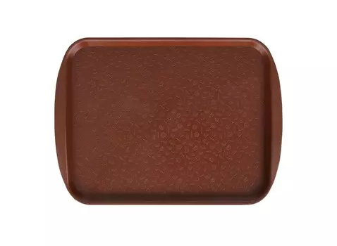 Поднос столовый 330х260 мм коричневый