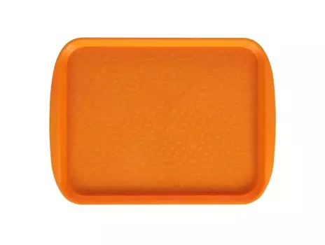 Поднос столовый 330х260 мм светло-оранжевый