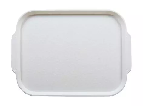 Поднос столовый 450х355 мм с ручками белый