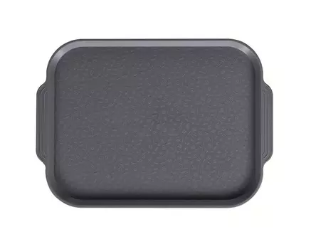 Поднос столовый 450х355 мм с ручками серый