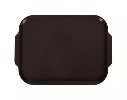 Поднос столовый 450х355 мм с ручками шоколадный