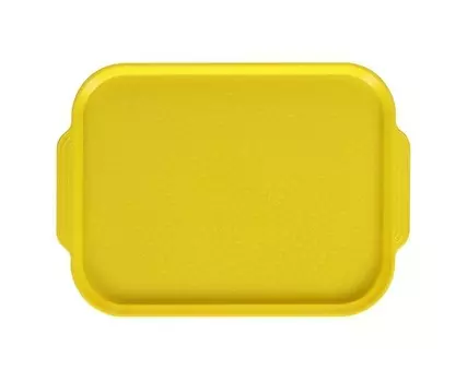 Поднос столовый 450х355 мм с ручками желтый