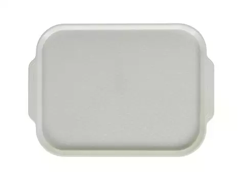 Поднос столовый 450х355 мм с ручками жемчужно-белый