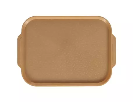 Поднос столовый 450х355 мм с ручками золотой