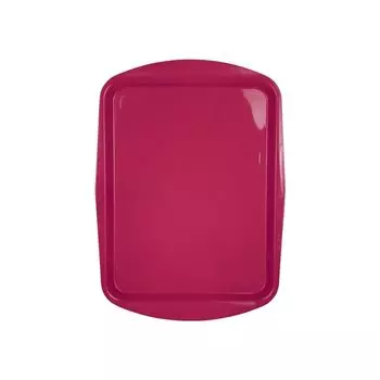 Поднос столовый 490х360 мм вишневый полипропилен особо прочный