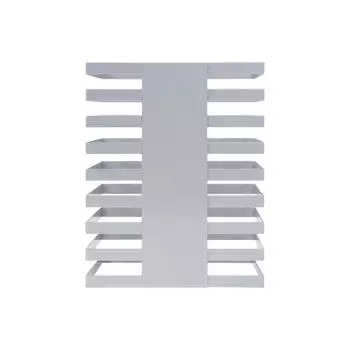 Подставка-куб фуршетная Luxstahl 300х300х380мм серебро