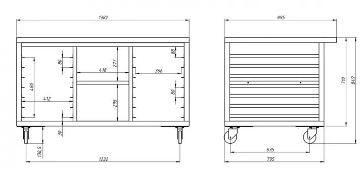 Подставка под шкаф Grill Master ШЖГ/1 (40016)