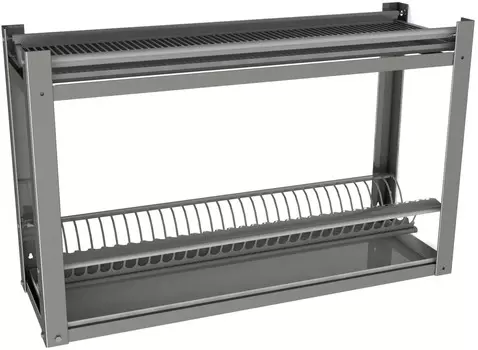 Полка настенная для тарелок и стаканов ПНТС-1/1-600-ЭЦ