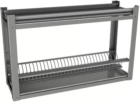 Полка настенная для тарелок и стаканов ПНТС-1/1-800-ЭЦ