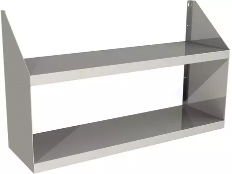 Полка настенная двухуровневая Restoinox ПН2-10/4