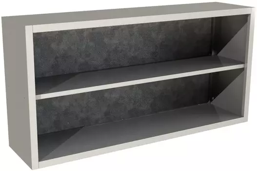 Полка нержавеющая настенная открытая Restoinox ПНО-11/4