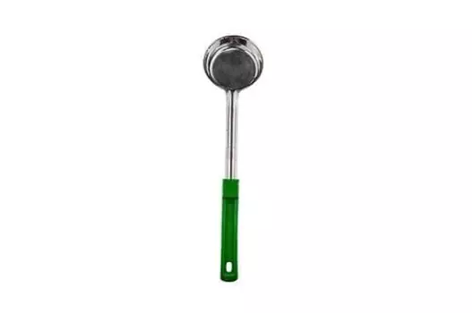 Половник 0,12л L ручки 27см d=8,6см нерж. плоское дно с пластик. ручкой зеленый MGSteel | FPS4