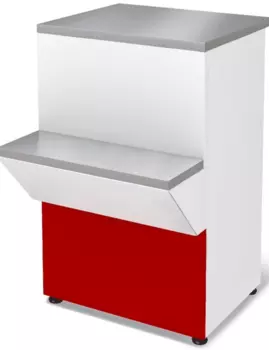 Прилавок расчетно-кассовый неохлаждаемый Марихолодмаш П2629 Нова (красный)