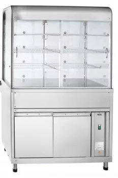 Прилавок-витрина нейтральный Abat ПВН-70КМ (три полки, 1120 мм) (21000002733)