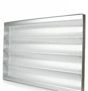 Противень для багетов Foodatlas 4 ячейки, перф. алюминий