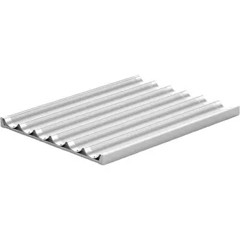 Противень для багетов WLBake WBAG64 5WL LS 600х400 алюминий перф. (5 продольных волн)