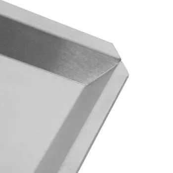 Противень Luxstahl 530х325х10 скошенный край алюминий 1,5мм