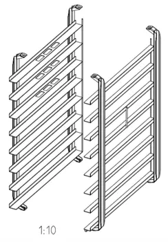 Рама стандарт «Пекарь» (400х600 мм) тип 10-1/1 Rational 60.11.541