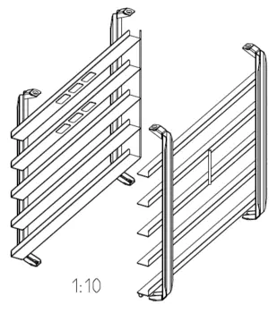Рама стандарт «Пекарь» (400х600 мм) тип 6-1/1 Rational 60.61.576