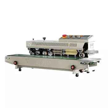Роликовый конвейерный запайщик горизонтальный Hualian Machinery FRBM-810I SS нерж