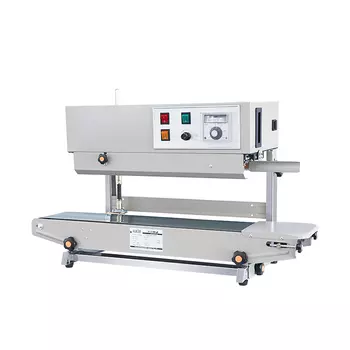 Роликовый конвейерный запайщик вертикального типа Hualian Machinery DBF-900V LOW COST