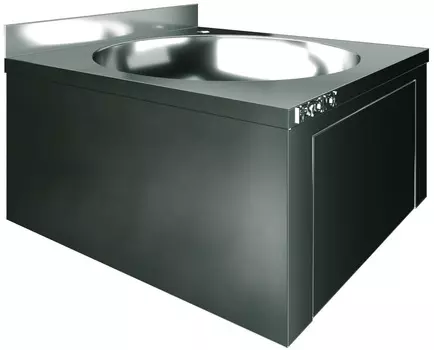 Рукомойник настенный коленный Restoinox РНКX-40/40-Б