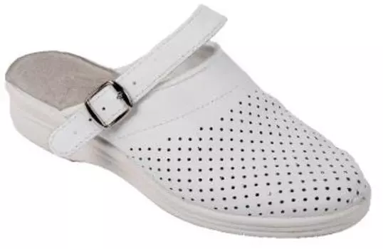 Сабо мужские белые из натуральной кожи Resto 87451408