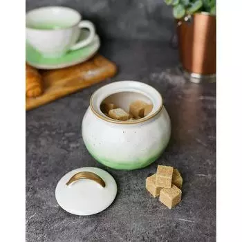 Сахарница 360мл зеленая d 8см h8см фарфор "The Sun Eco" P.L. Proff Cuisine | 170648