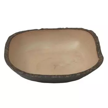 Салатник 1400мл 26х25х7,5см прямоуг. Timber Brown пластик меламин P.L. Proff Cuisine | S41110