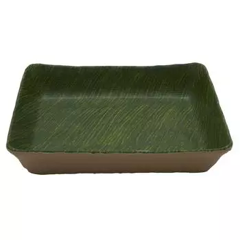 Салатник 5000мл 53х32,5х6,5см Green Banana Leaf пластик меламин P.L. Proff Cuisine | JW502113-TAI