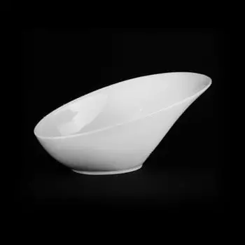Салатник овальный 200мм 240мл скошенный край Классик Resto Фарфор (Китай) | 959фк