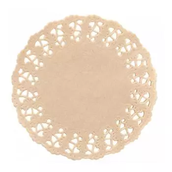 Салфетка ажурная натуральная 30,5 см, 250 шт/уп, крафт Garcia De Pou | 224.52