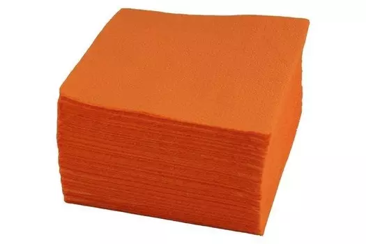 Салфетки 24*24см оранжевые 1-сл (400 лист/уп) Resto (Россия) | 1760