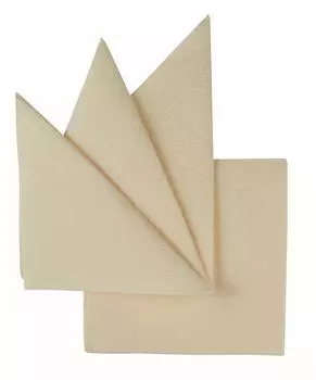 Салфетки бумажные Resto 330х330мм шампань (300шт)