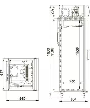 Шкаф фармацевтический Polair ШХФ0,7 ДС
