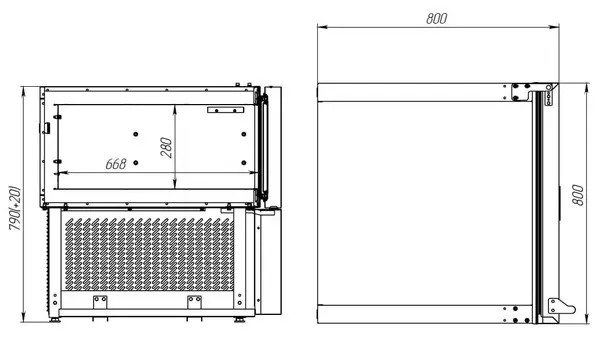 Шкаф шоковой заморозки Polair CR4L (правое открывание) (1145002d)