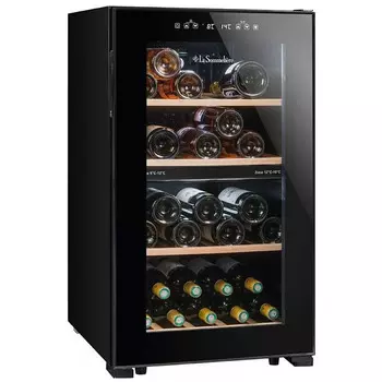Шкаф винный двухзонный La Sommeliere LS51.2ZBLACK