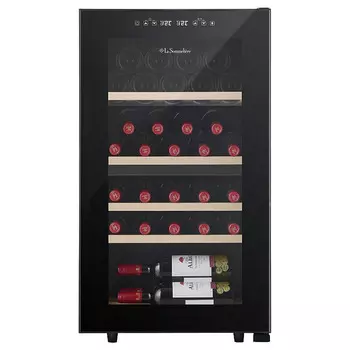 Шкаф винный двухзонный La Sommeliere SLS32DZBLACK