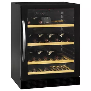 Шкаф винный Tefcold TFW200-F черный, дверь без рамы