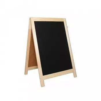 Штендер меловой двусторонний 390*550мм светлое дерево Resto (Россия) | 01MS0006