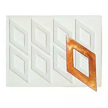 Силиконовая форма "Ромб" 8 ячеек 45х90мм P.L. Proff Cuisine | QM-003