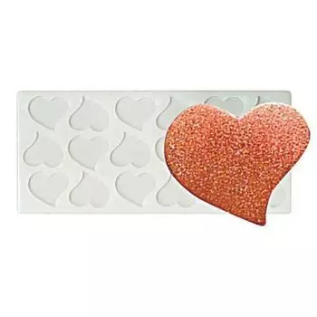 Силиконовая форма "Сердце" 18 ячеек 35х30мм P.L. Proff Cuisine | QM-032