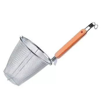 Сито 14см стрейнер дуршлаг для лапши h 35см нерж с дерев. ручкой P.L. Proff Cuisine | HT-D-41C