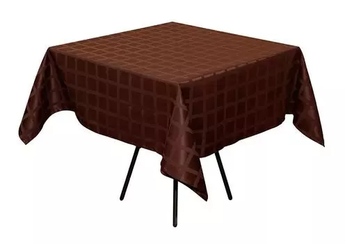 Скатерть 145х195 см Журавинка Resto коричневая (квадрат)