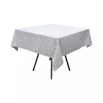 Скатерть лен жаккард 1,45х1,95м Resto серая (венеция)