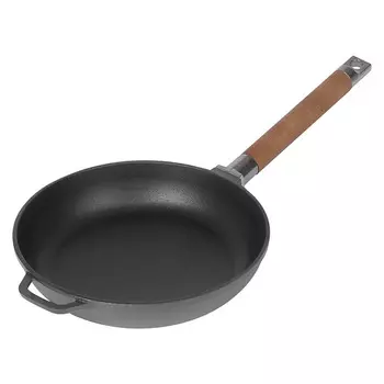 Сковорода 10683219 d=22 см, лопатка и губка в комплекте, чугун