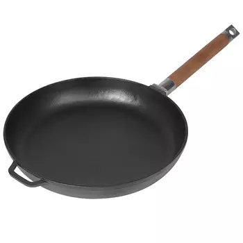 Сковорода 10683223 d=28 см, лопатка и губка в комплекте, чугун