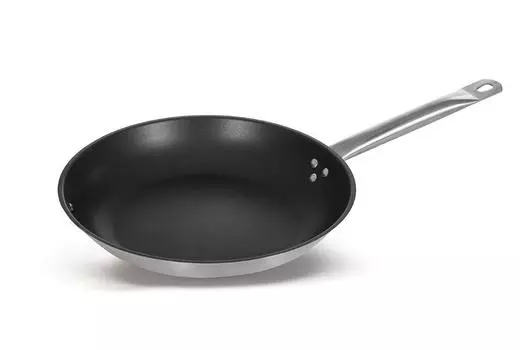 Сковорода CuisinAid CD-FP26NS d=260, h= 50 нерж, тройное дно, индукция, антипригарное покрытие